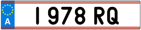 Trailer License Plate